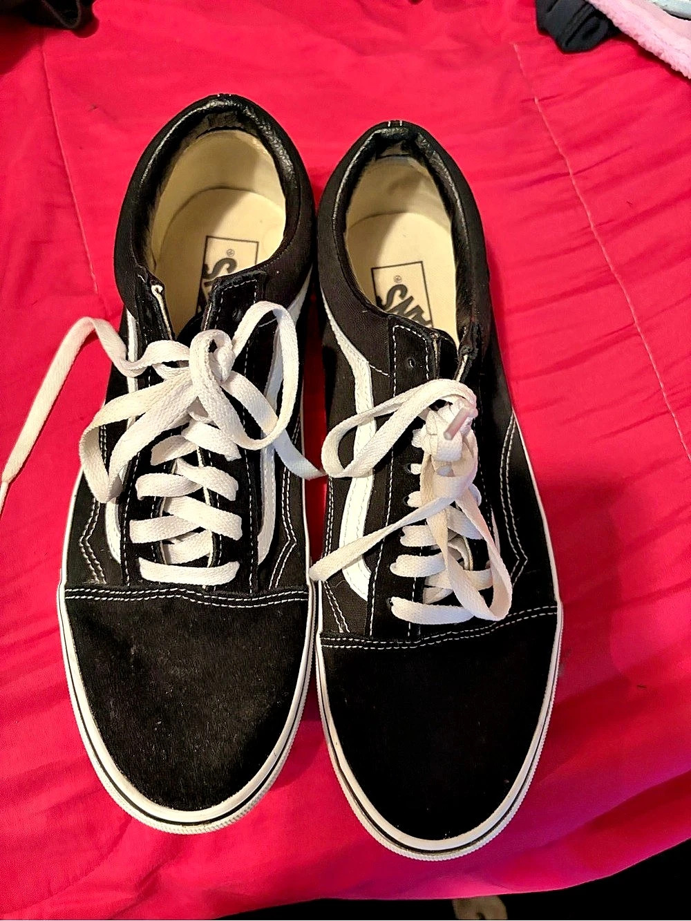 Vans Old Skool Sneakers Black & White US 10 worn once